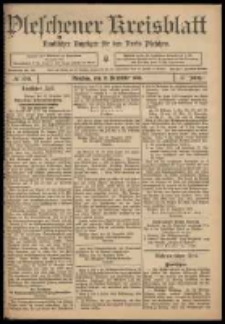 Pleschener Kreisblatt: Amtlicher Anzeiger f&uuml;r den Kreis Pleschen 1909.12.15 Jg.57 Nr100