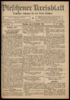 Pleschener Kreisblatt: Amtlicher Anzeiger für den Kreis Pleschen 1909.12.15 Jg.57 Nr100