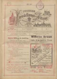 Posener Ausstellungs-Zeitung: Offizielles Organ der Provinzial-Gewerbe-Ausstellung 1895.05.19 Nr1