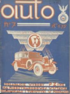 Auto: miesięcznik: organ Automobilklubu Polski oraz Klubów Afiljowanych: organe officiel de l'AutomobilKlub Polski et des clubs afiliés 1930 lipiec R.9 Nr7
