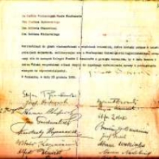 Protest profesorów UP przeciwko procesowi brzeskiemu