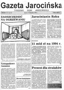 Gazeta Jarocińska 1993.11.05 Nr44(162)
