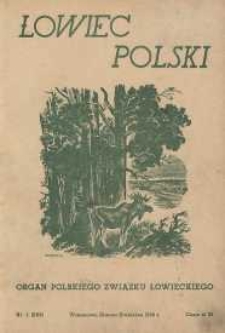 Łowiec Polski 1946 Nr1