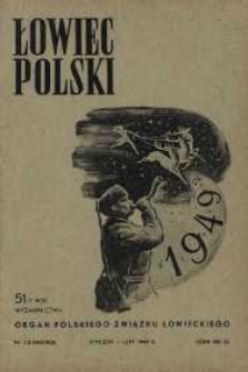 Łowiec Polski 1949 Nr1/2