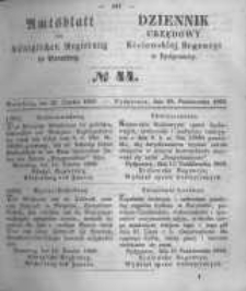 Amtsblatt der K&ouml;niglichen Preussischen Regierung zu Bromberg. 1858.10.29 No.44