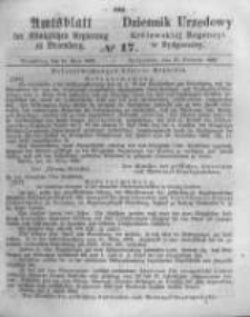Amtsblatt der Königlichen Preussischen Regierung zu Bromberg. 1862.04.25 No.17