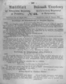 Amtsblatt der K&ouml;niglichen Preussischen Regierung zu Bromberg. 1862.08.22 No.34
