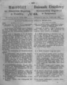 Amtsblatt der K&ouml;niglichen Preussischen Regierung zu Bromberg. 1862.10.24 No.43