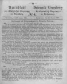 Amtsblatt der K&ouml;niglichen Preussischen Regierung zu Bromberg. 1863.01.23 No.4