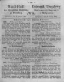 Amtsblatt der K&ouml;niglichen Preussischen Regierung zu Bromberg. 1863.02.27 No.9