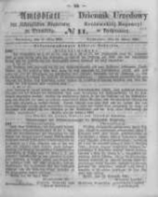 Amtsblatt der K&ouml;niglichen Preussischen Regierung zu Bromberg. 1863.03.13 No.11