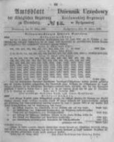 Amtsblatt der K&ouml;niglichen Preussischen Regierung zu Bromberg. 1863.03.27 No.13