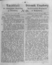 Amtsblatt der K&ouml;niglichen Preussischen Regierung zu Bromberg. 1863.04.24 No.17