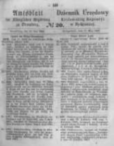 Amtsblatt der K&ouml;niglichen Preussischen Regierung zu Bromberg. 1863.05.17 No.20