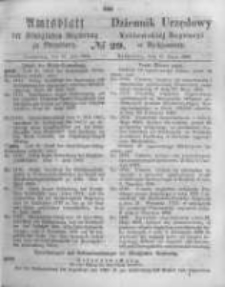 Amtsblatt der K&ouml;niglichen Preussischen Regierung zu Bromberg. 1863.07.17 No.29