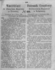 Amtsblatt der K&ouml;niglichen Preussischen Regierung zu Bromberg. 1863.10.02 No.40