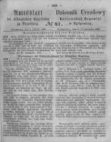 Amtsblatt der K&ouml;niglichen Preussischen Regierung zu Bromberg. 1863.10.09 No.41