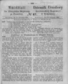 Amtsblatt der Königlichen Preussischen Regierung zu Bromberg. 1863.11.20 No.47
