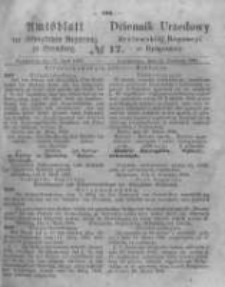 Amtsblatt der K&ouml;niglichen Preussischen Regierung zu Bromberg. 1864.04.22 No.17