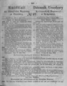Amtsblatt der Königlichen Preussischen Regierung zu Bromberg. 1864.07.01 No.27