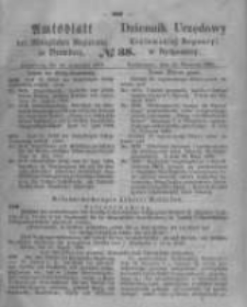 Amtsblatt der Königlichen Preussischen Regierung zu Bromberg. 1864.09.16 No.38