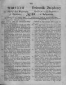 Amtsblatt der K&ouml;niglichen Preussischen Regierung zu Bromberg. 1864.10.21 No.43