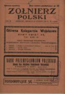 Żołnierz Polski : pismo poświęcone czynowi i doli żołnierza polskiego. R.7 1925 nr4