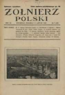 Żołnierz Polski : pismo poświęcone czynowi i doli żołnierza polskiego. R.7 1925 nr7