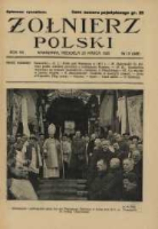 Żołnierz Polski : pismo poświęcone czynowi i doli żołnierza polskiego. R.7 1925 nr13