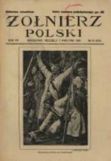 Żołnierz Polski : pismo poświęcone czynowi i doli żołnierza polskiego. R.7 1925 nr14