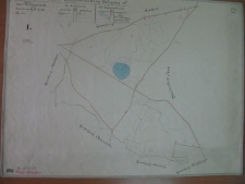 Placówka wychowawcza w Antoniewie. Mapa części majątku Glinna oznaczona nr 1