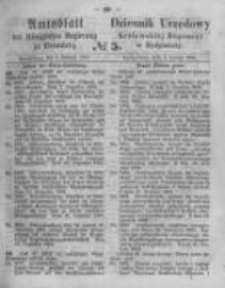 Amtsblatt der Königlichen Preussischen Regierung zu Bromberg. 1865.02.03 No.5