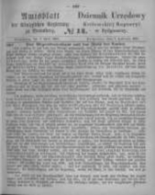 Amtsblatt der Königlichen Preussischen Regierung zu Bromberg. 1865.04.07 No.14