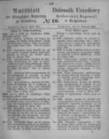 Amtsblatt der Königlichen Preussischen Regierung zu Bromberg. 1865.04.21 No.16
