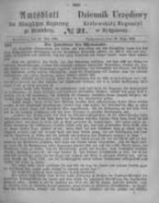 Amtsblatt der Königlichen Preussischen Regierung zu Bromberg. 1865.05.26 No.21