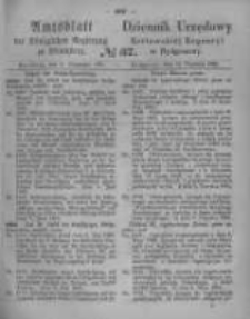 Amtsblatt der Königlichen Preussischen Regierung zu Bromberg. 1865.09.15 No.37
