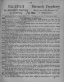 Amtsblatt der Königlichen Preussischen Regierung zu Bromberg. 1865.10.27 No.43