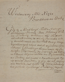 List Przezbowskiego do ks. Burkiewicza z 3.I.1816