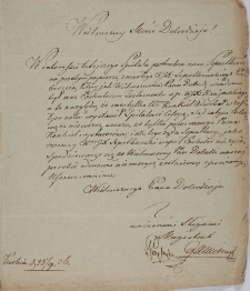 Prośba o Sepulturę dla zmarłego Szpetkowskiego z 28.IX.1806