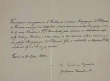 Skrypt dłużny Urszulanek z Tarnowa z 20.VII.1890