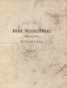 Sprawozdanie Banku Włościańskiego w Poznaniu z Czynności w Roku 1897. R.25