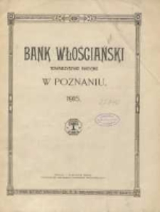 Sprawozdanie Banku Włościańskiego w Poznaniu z Czynności w Roku 1915. R. 43