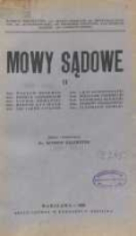 Mowy sądowe. 2