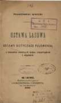 Ustawa lasowa i ustawy dotyczące polowania