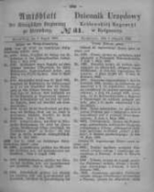 Amtsblatt der Königlichen Preussischen Regierung zu Bromberg. 1865.08.04 No.31