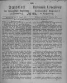 Amtsblatt der Königlichen Preussischen Regierung zu Bromberg. 1865.08.25 No.34
