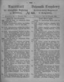 Amtsblatt der Königlichen Preussischen Regierung zu Bromberg. 1865.11.10 No.45