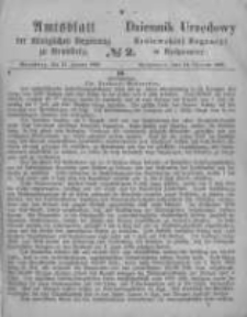 Amtsblatt der Königlichen Preussischen Regierung zu Bromberg. 1866.01.12 No.2