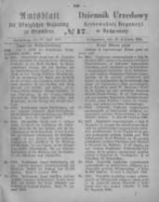 Amtsblatt der Königlichen Preussischen Regierung zu Bromberg. 1866.04.27 No.17