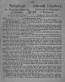 Amtsblatt der Königlichen Preussischen Regierung zu Bromberg. 1866.07.06 No.27